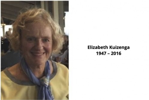 In memoriam: Elizabeth Kuizenga: 1947 – 2016